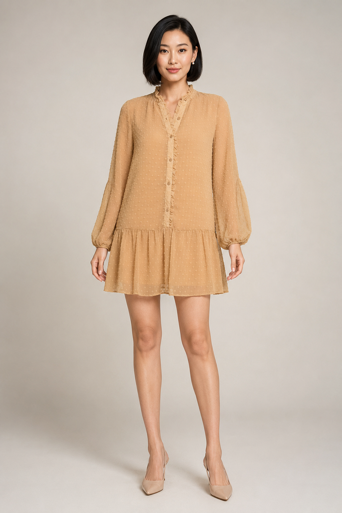 Honey Glow Babydoll Mini Dress