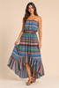 The Ocean Drift Strapless Maxi Dress