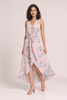 Soft Bloom Wrap Midi Dress