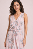 Soft Bloom Wrap Midi Dress