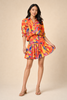 Rio Rhythm Tropical Bird Print Mini Skirt Set