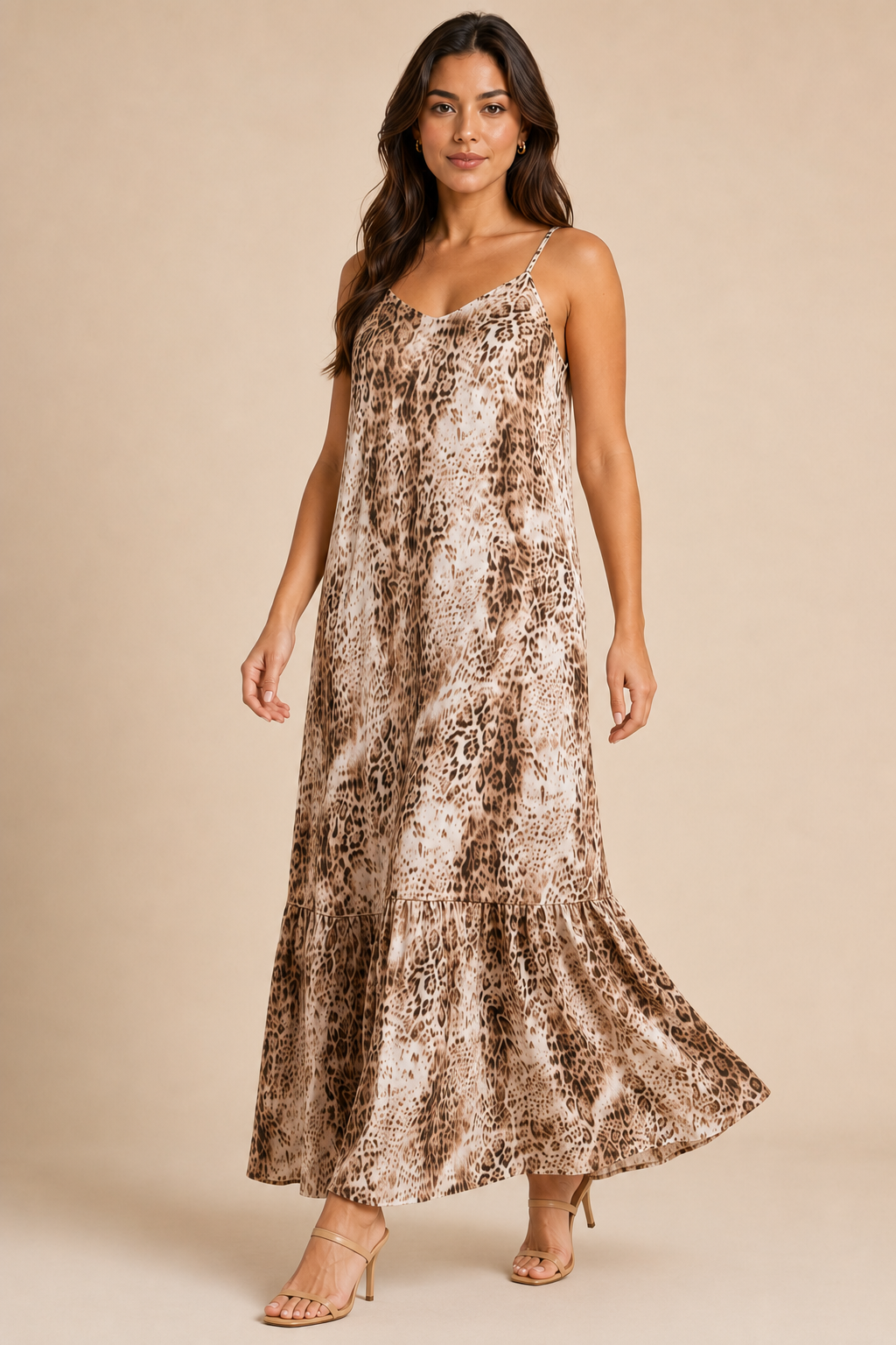 Soft Leopard Luxe Maxi Dress