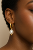Freshwater pearl drop earrings elegant