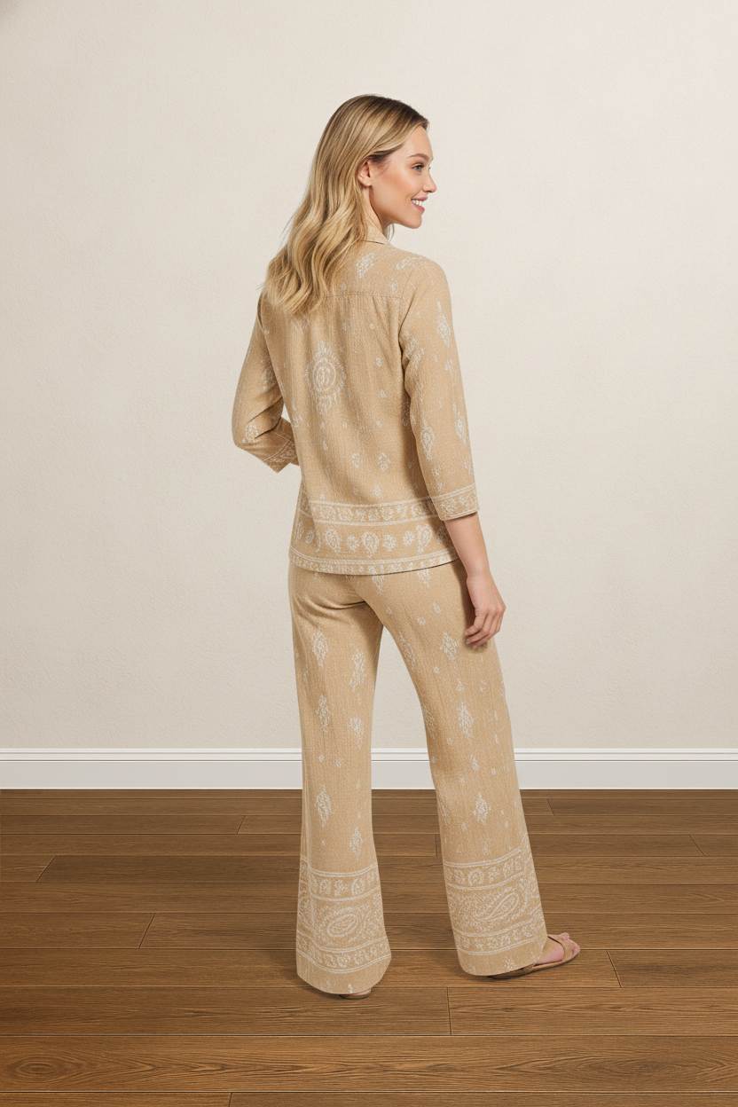 PAISLEY DRIFT WIDE LEG TWO PIECE SET