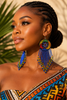 Handcrafted Maasai beaded drop earrings