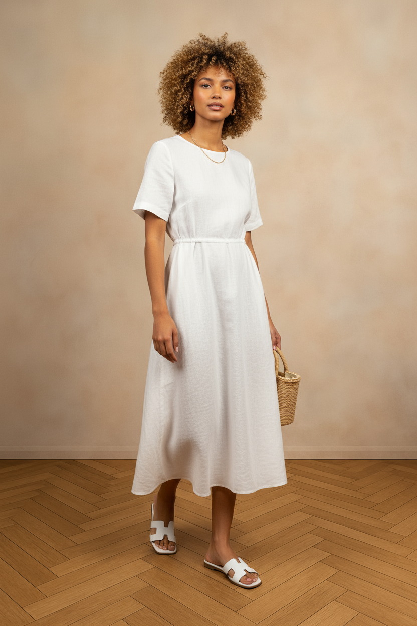 TRENDY H-SHAPED CUTOUT UPPER SLIDE SANDALS