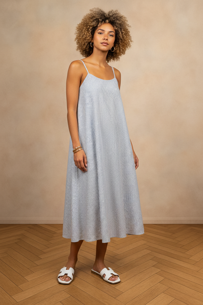 TRENDY H-SHAPED CUTOUT UPPER SLIDE SANDALS