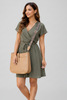 Fawn crossbody bag with removable leopard strap