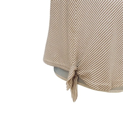 "THE EVERYDAY EDGE" RILEY STRIP TIE FRONT TANK TOP