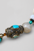 Dragon skin turquoise multi-strand necklace