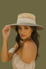 Havana Halo two-tone straw hat with white band