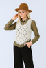 Lace crochet vest styled with outfit
