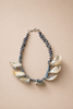 Sterling silver necklace with abalone and black pearl