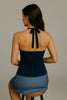 Knotted twist-front halter tank by Mandalay and Company