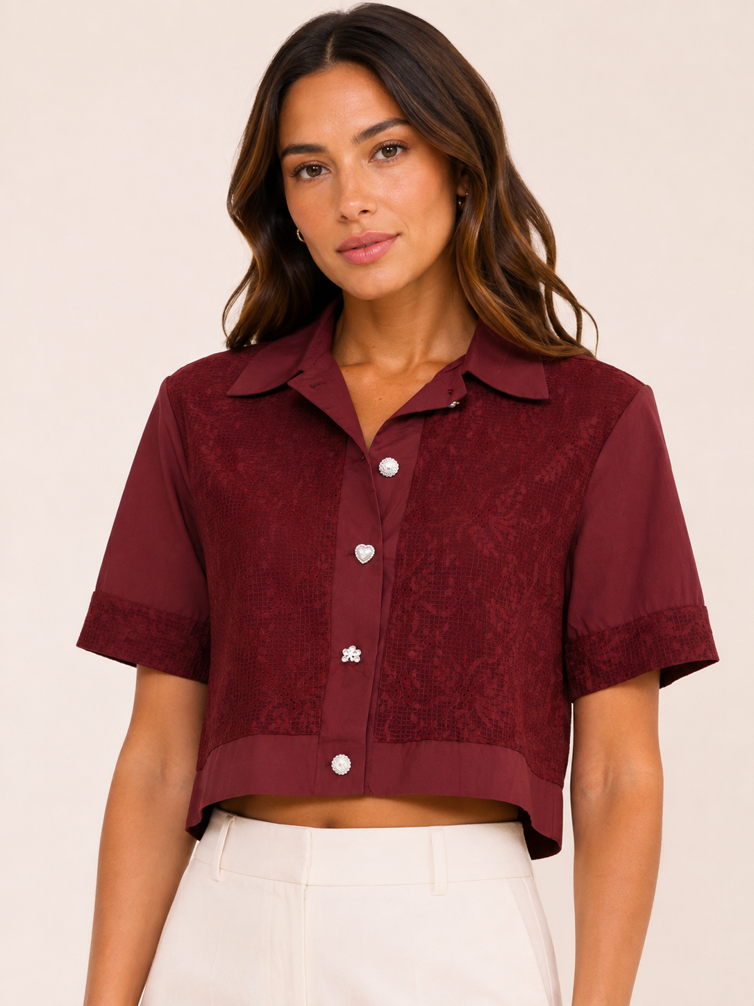 Heirloom Poplin Cropped Shirt