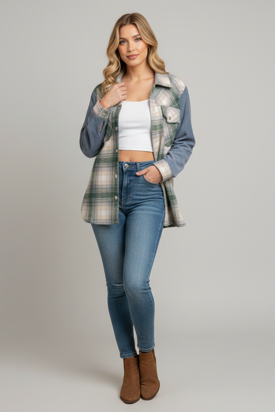 Urban Fringe Outrider Plaid Shacket