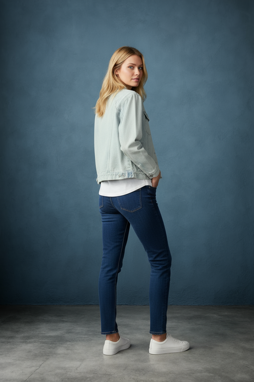 Natalie Light Wash Denim Jacket
