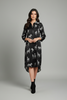 Zebra print satin midi dress by Mandalay and Company