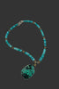 Tibetan turquoise necklace with heishi beads
