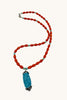 Sunset Oasis sterling silver gemstone necklace