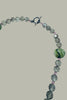 Fluorite and crystal necklace in sterling silver