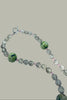 Verdant Muse necklace with Czech crystal and sterling silver