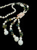 Moonstone Meadow six-stone crystal lariat necklace