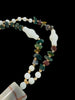 Natural crystal lariat necklace layering piece