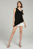 Asymmetrical twist neck top
