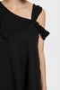 Twist neck top with asymmetrical design