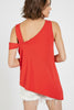 Asymmetrical top in rayon blend