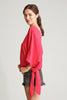 Sashay fuchsia one-shoulder top, casual styling