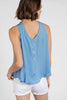 Luna Knot Front & Back Reversible Satin Top