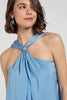 Luna luxe reversible satin top, styled multiple ways