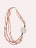 Blush Tide warm-toned gemstone necklace