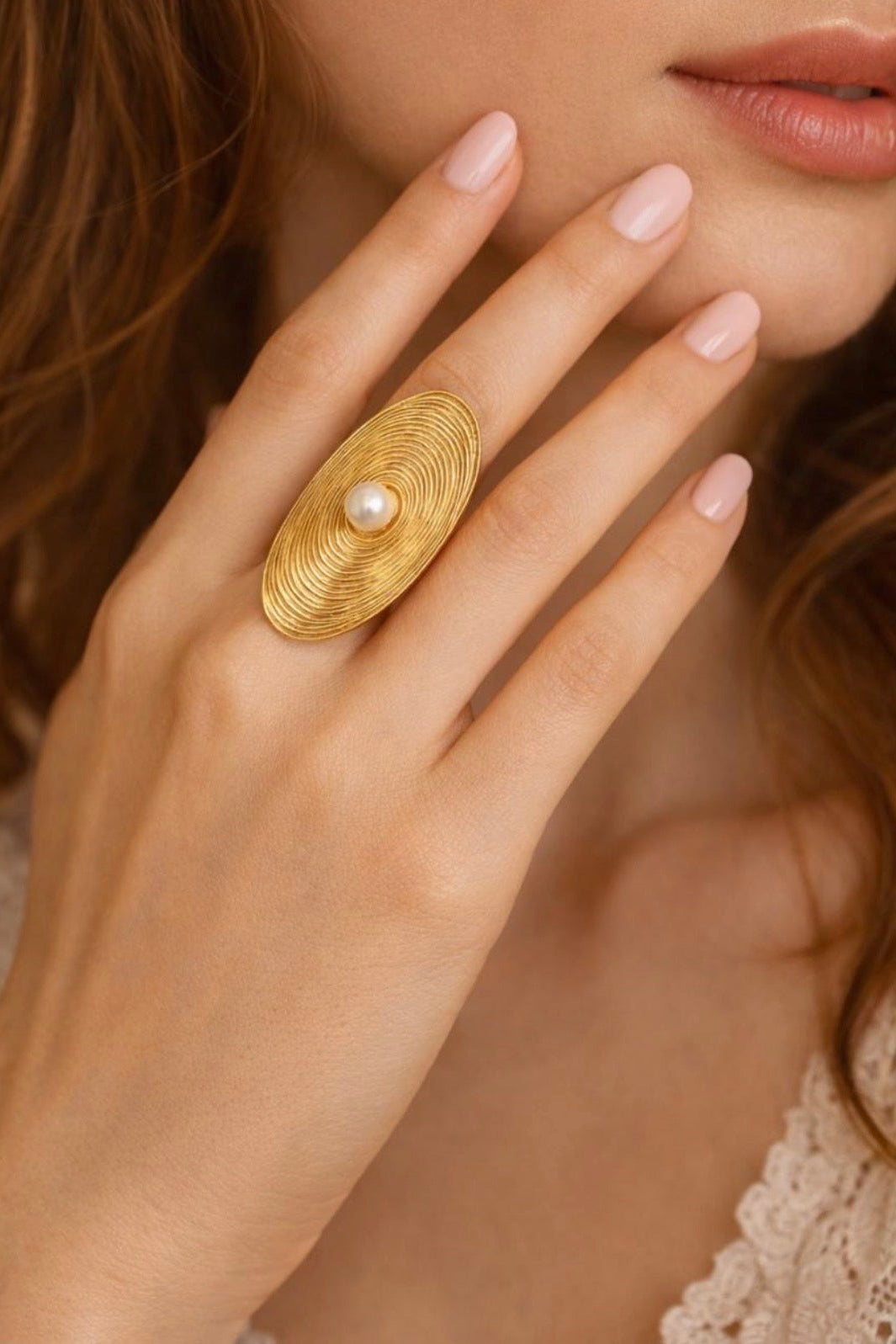 Geometric Pearl on disc Ring