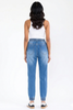 Stretch denim jogger jeans in light wash