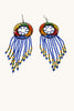 Maasai Sunset Drops colorful beaded earrings