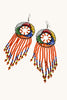 Colorful Maasai beaded earrings handcrafted
