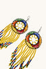 Maasai sunset earrings unique handcrafted pair