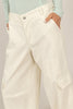 Olive green wide leg cargo trousers