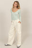 Olive green cargo pants with pockets