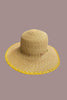 Festival straw hat with rhinestone detail