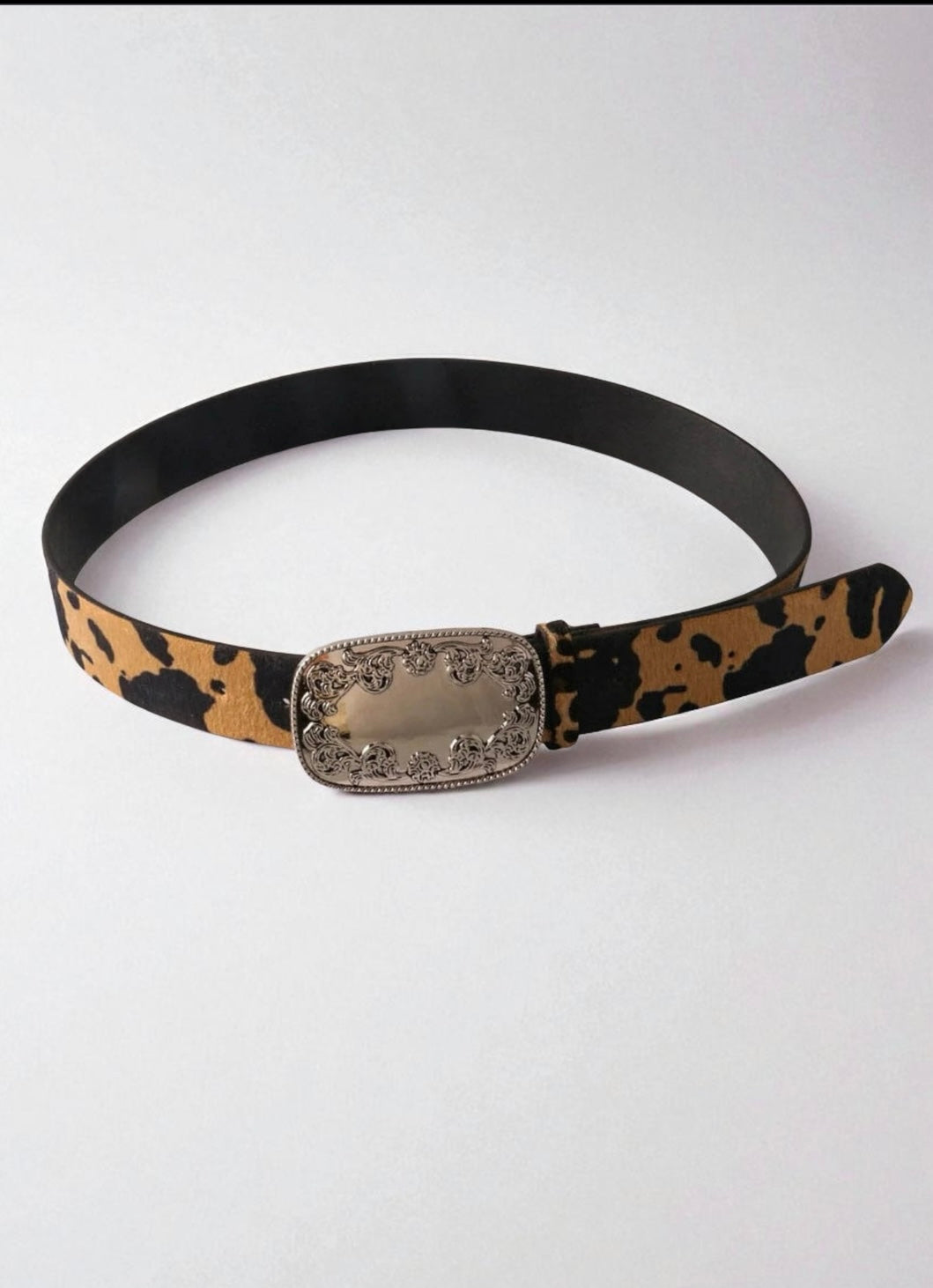 Wild West Leopard Cinch Belt