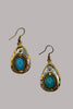Wild West Calcedony teardrop earrings styled
