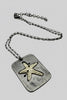 Black Sand starfish pewter necklace