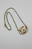 Gold silver rose gold necklace detail