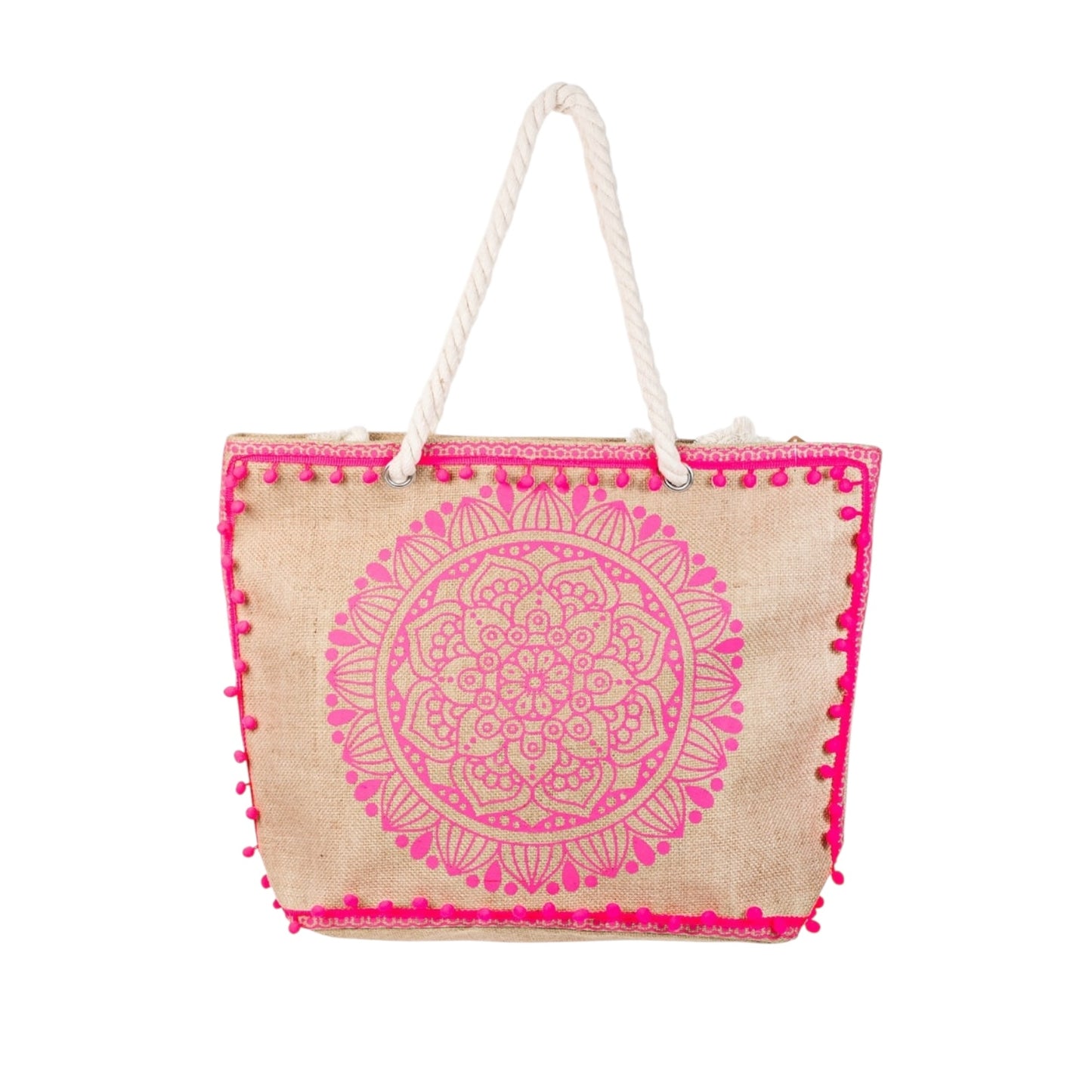 SOL SPIRIT BOHO FLORAL TOTE BAG