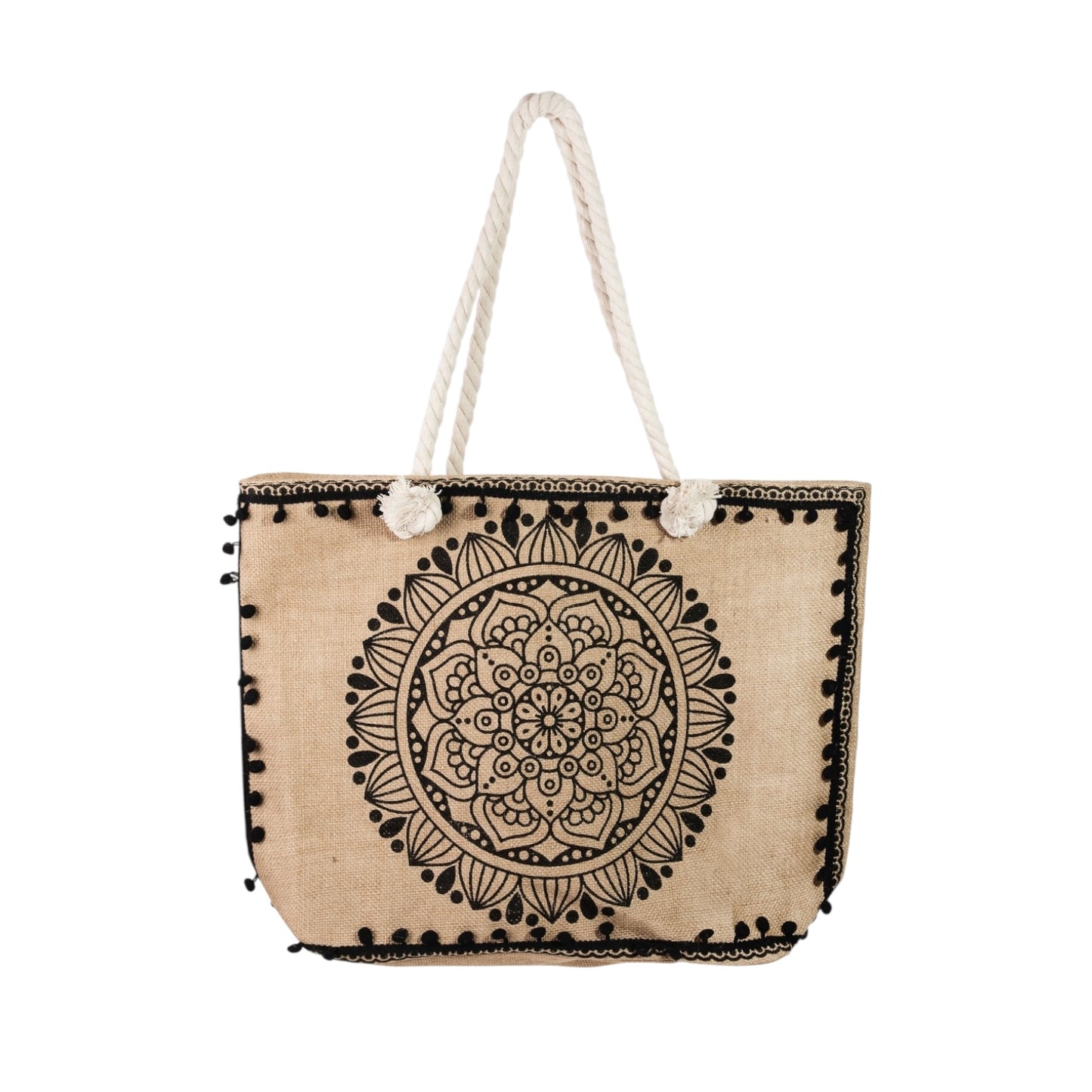 SOL SPIRIT BOHO FLORAL TOTE BAG