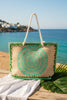 Sol Spirit boho floral tote bag, casual carry look